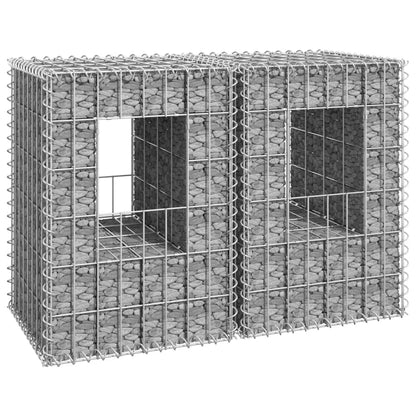 Cesti a Gabbione a Torre 2 pz 40x40x60 cm in Ferro