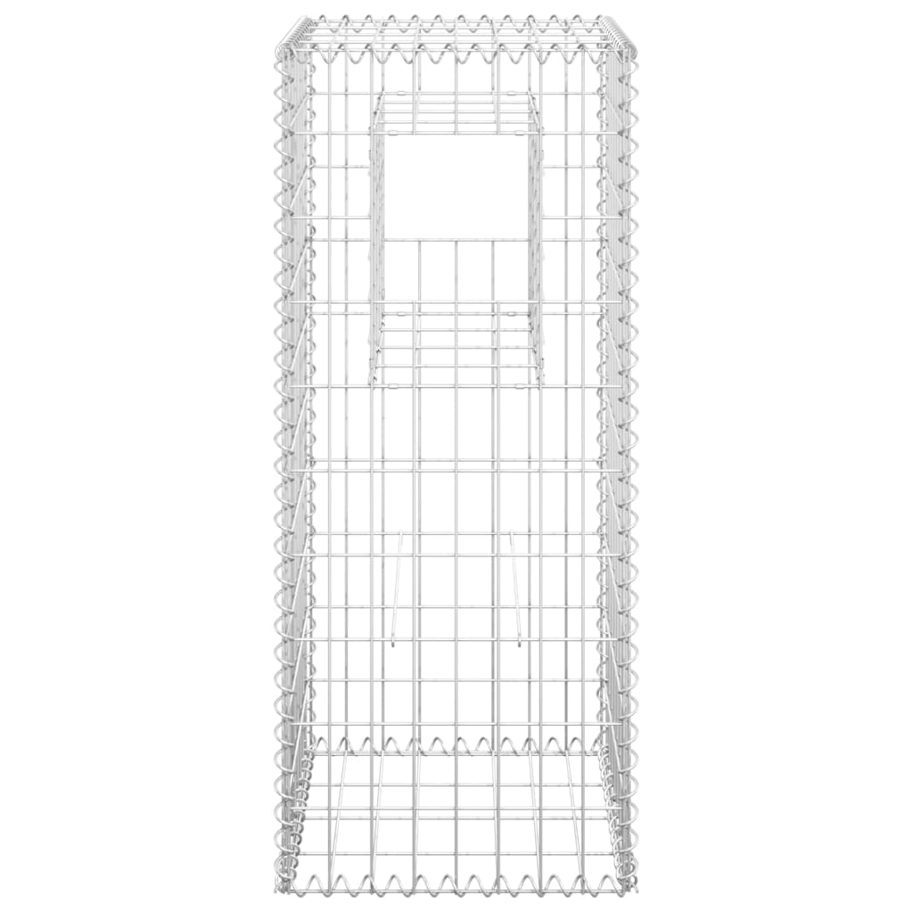 Cesti a Gabbione a Torre 2 pz 40x40x100 cm in Ferro