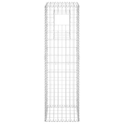Cesto a Gabbione a Torre 40x40x140 cm in Ferro