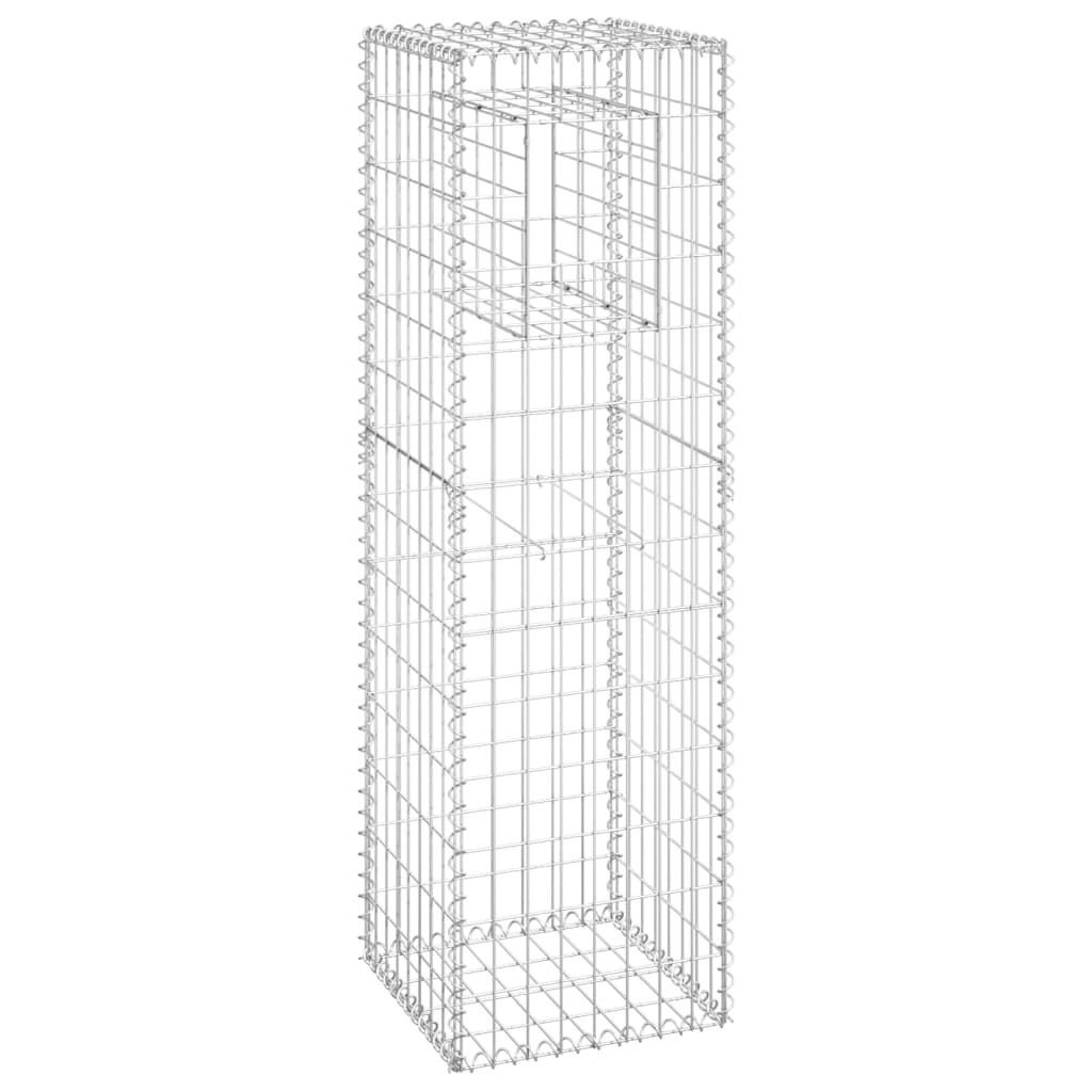 Cesti a Gabbione a Torre 2 pz 40x40x140 cm in Ferro