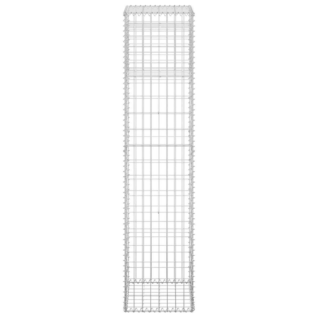 Cesto a Gabbione a Torre 40x40x180 cm in Ferro