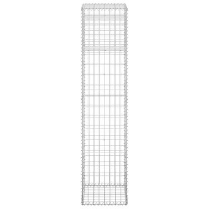 Cesto a Gabbione a Torre 40x40x180 cm in Ferro