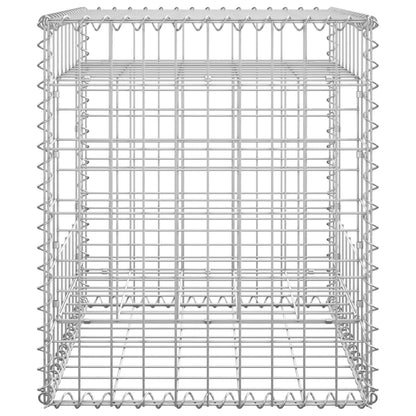 Cesto a Gabbione a Torre 50x50x60 cm in Ferro