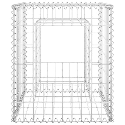 Cesti a Gabbione a Torre 2 pz 50x50x60 cm in Ferro