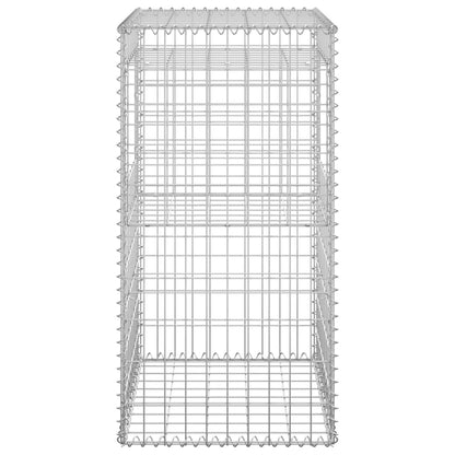 Cesto a Gabbione a Torre 50x50x100 cm in Ferro