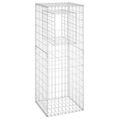 Cesti a Gabbione a Torre 2 pz 50x50x140 cm in Ferro