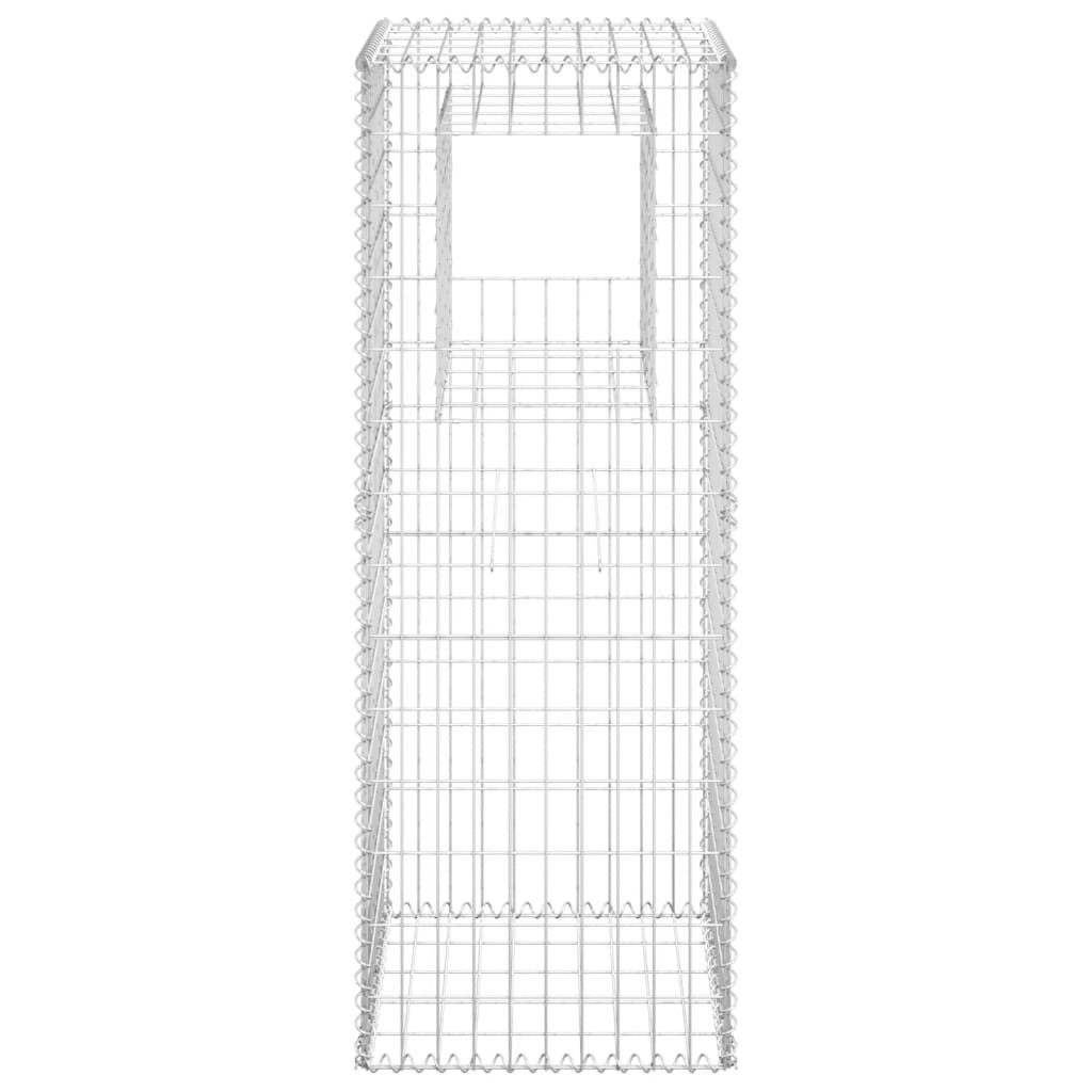 Cesti a Gabbione a Torre 2 pz 50x50x140 cm in Ferro