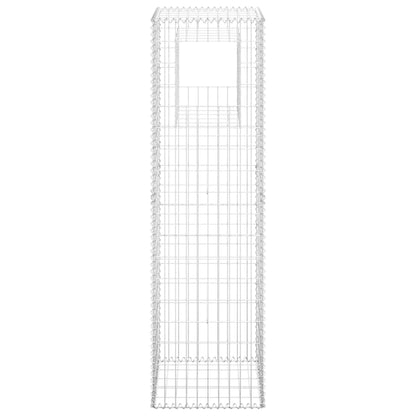 Cesto a Gabbione a Torre 50x50x180 cm in Ferro