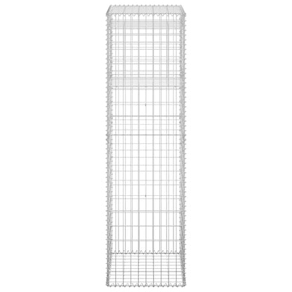 Cesto a Gabbione a Torre 50x50x180 cm in Ferro