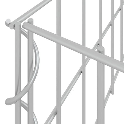Gabbione Letto Rialzato in Acciaio Zincato 100x100x20 cm