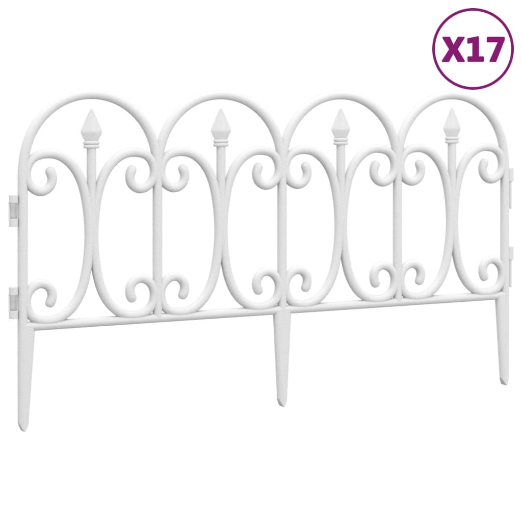 Bordi per Prato 17 pz Bianchi 10 m in PP