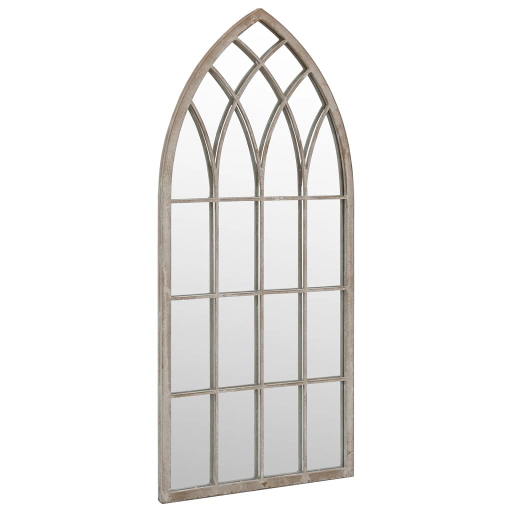 Specchio da Giardino Sabbia 70x30 cm in Ferro per Uso Esterno