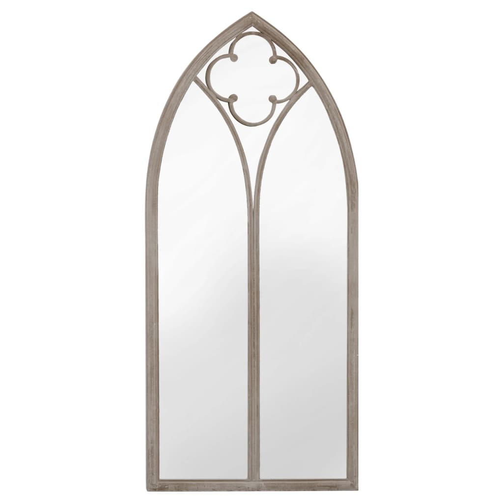 Specchio da Giardino Sabbia 100x45 cm in Ferro per Uso Esterno