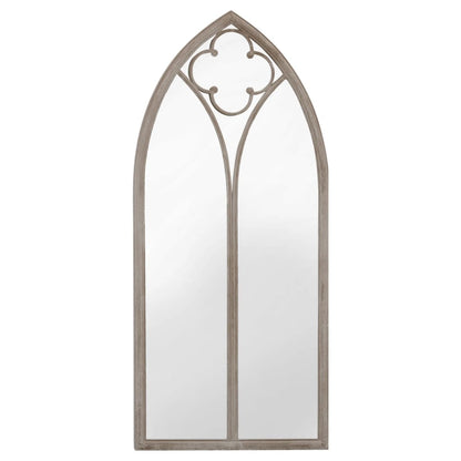Specchio da Giardino Sabbia 100x45 cm in Ferro per Uso Esterno