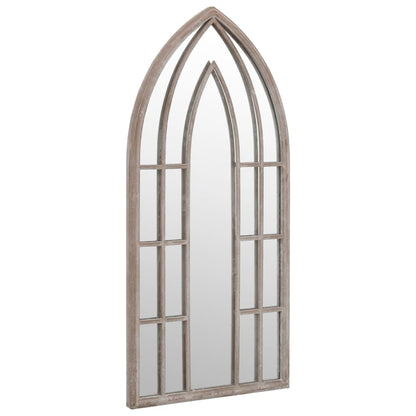 Specchio da Giardino Sabbia 100x45 cm in Ferro per Uso Esterno