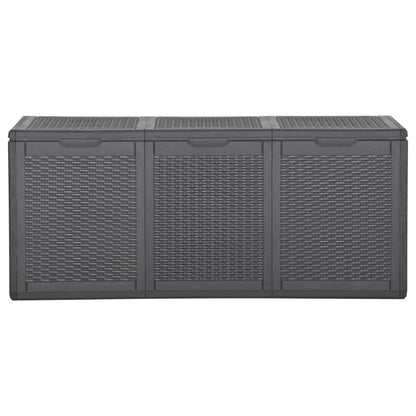 Baule da Giardino 270 L Nero in Rattan PP