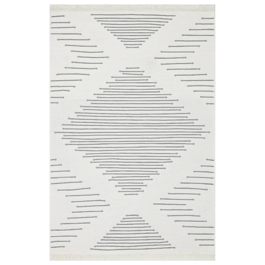 Tappeto Grigio Scuro 160x230 cm in Cotone