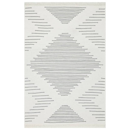 Tappeto Grigio Scuro 160x230 cm in Cotone