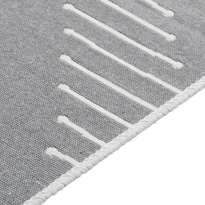 Tappeto Grigio Scuro 160x230 cm in Cotone