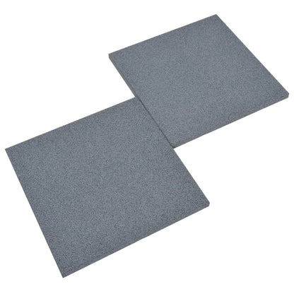 Piastrelle Anticaduta 6 pz in Gomma 50x50x3 cm Grigio