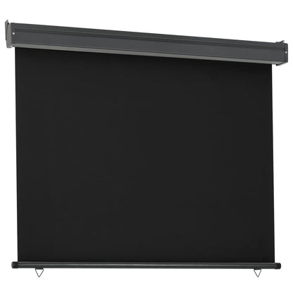 Tendalino Laterale per Balcone 122x250 cm Nero