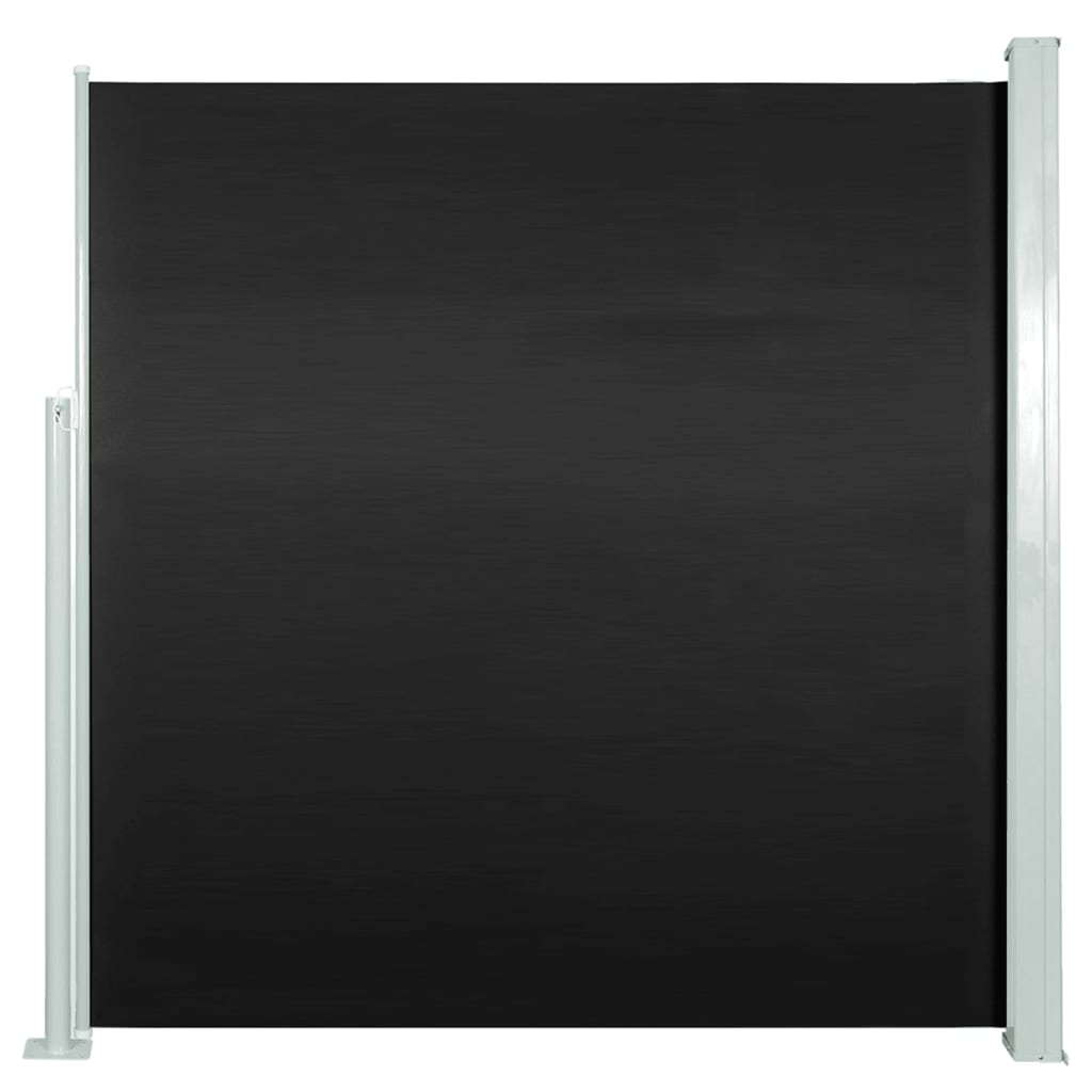 Tenda Laterale Retrattile per Patio 140x300 cm Nera