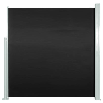 Tenda Laterale Retrattile per Patio 140x300 cm Nera