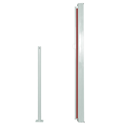Tenda Laterale Retrattile per Patio 140x300 cm Rossa