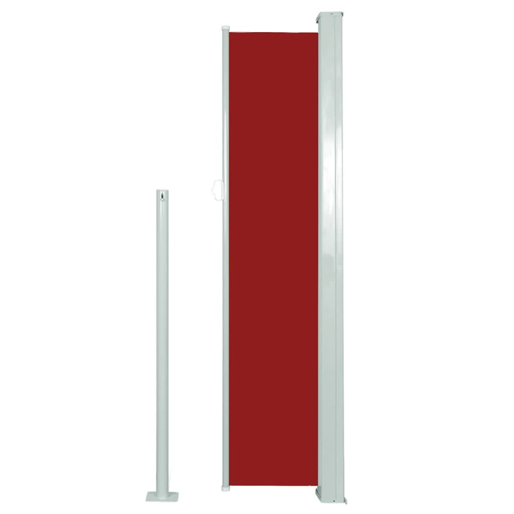 Tenda Laterale Retrattile per Patio 140x300 cm Rossa
