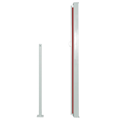 Tenda Laterale Retrattile per Patio 160x500 cm Rossa