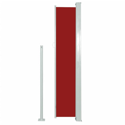 Tenda Laterale Retrattile per Patio 160x500 cm Rossa