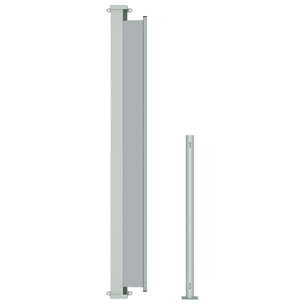 Tenda Laterale Retrattile per Patio 180x500 cm Grigia