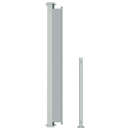Tenda Laterale Retrattile per Patio 180x500 cm Grigia