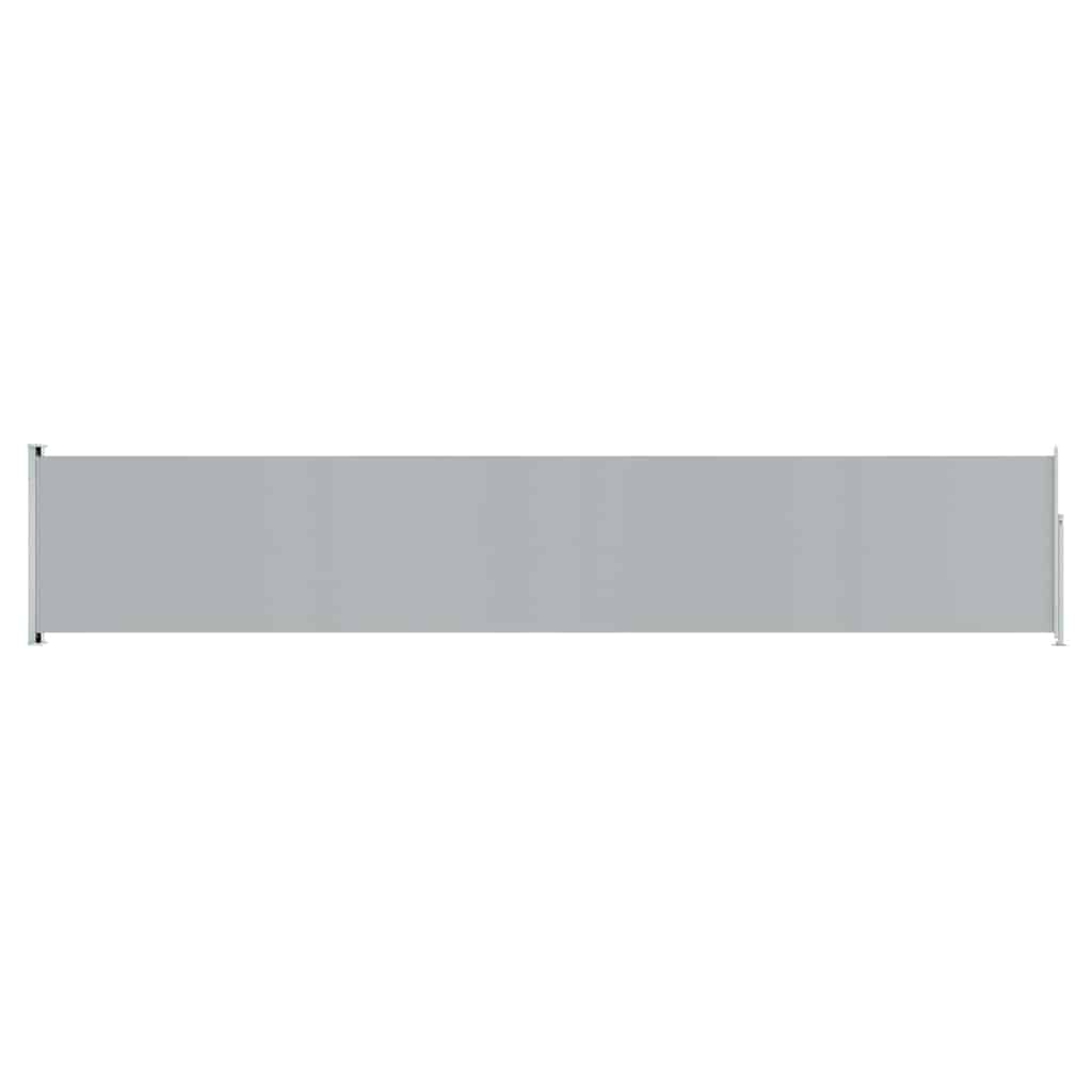 Tenda Laterale Retrattile per Patio 117x600 cm Grigia