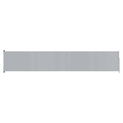 Tenda Laterale Retrattile per Patio 117x600 cm Grigia