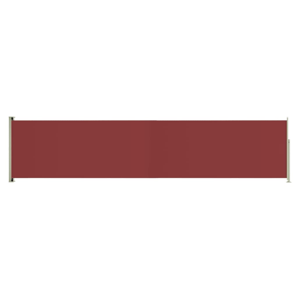 Tenda Laterale Retrattile per Patio 140x600 cm Rossa