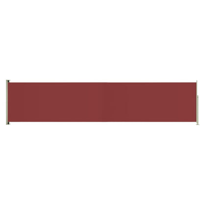 Tenda Laterale Retrattile per Patio 140x600 cm Rossa