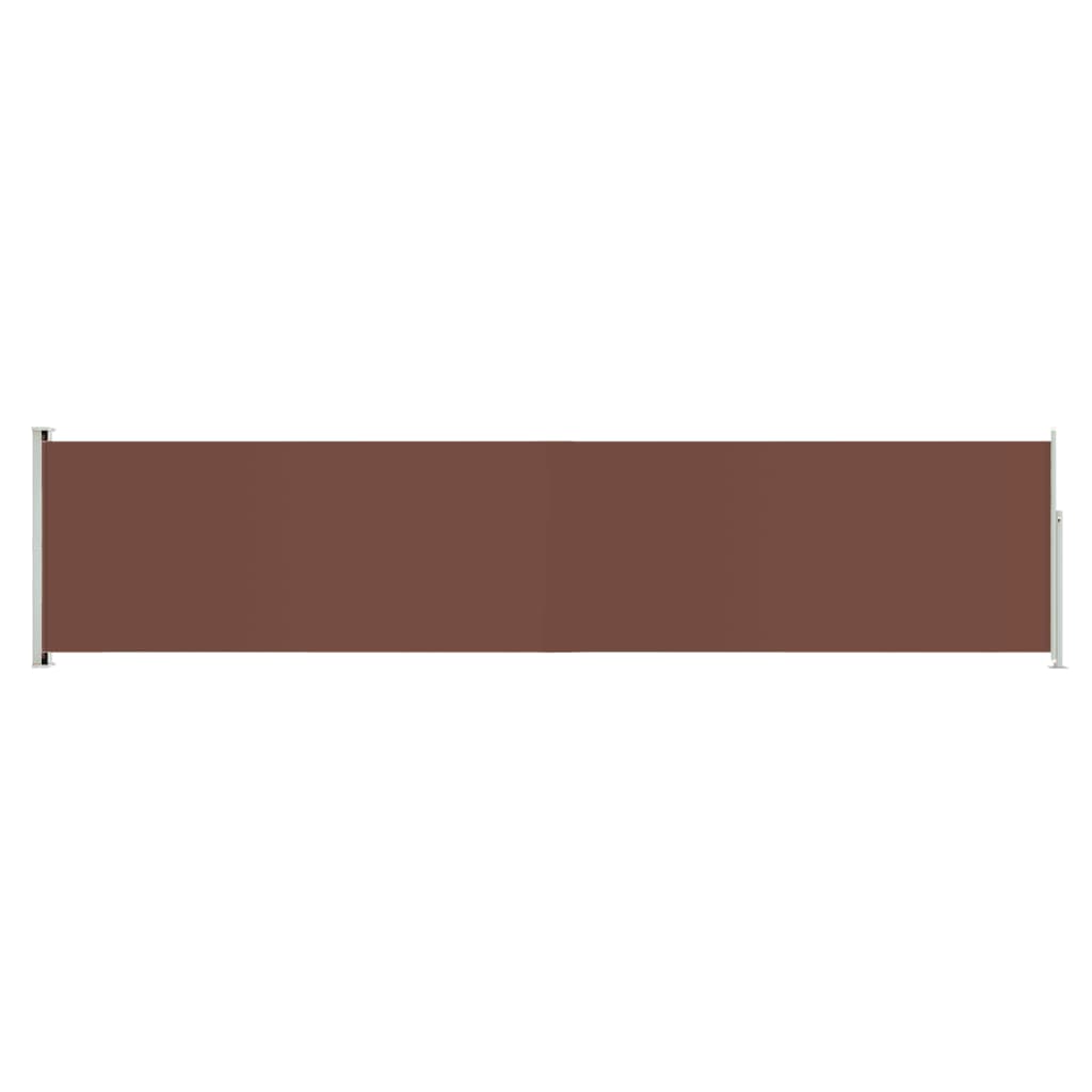 Tenda Laterale Retrattile per Patio 140x600 cm Marrone