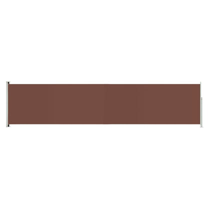 Tenda Laterale Retrattile per Patio 140x600 cm Marrone