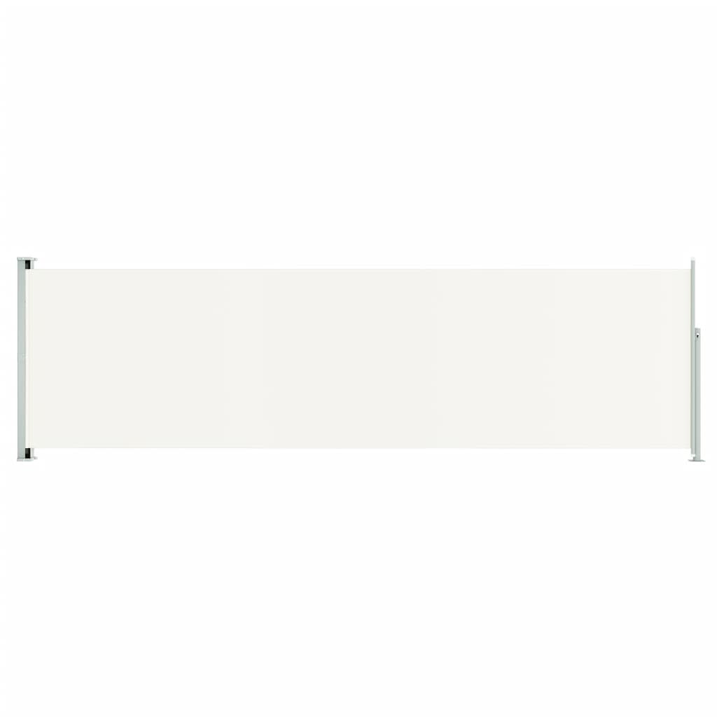Tenda da Sole Laterale Retrattile per Patio 180x600 cm Crema