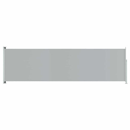 Tenda da Sole Laterale Retrattile per Patio 180x600 cm Grigia