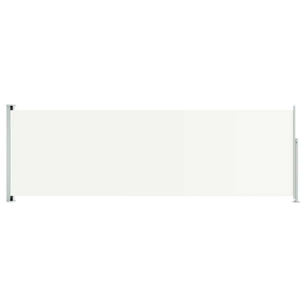 Tenda da Sole Laterale Retrattile per Patio 200x600 cm Crema