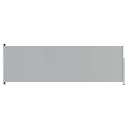 Tenda da Sole Laterale Retrattile per Patio 200x600 cm Grigia