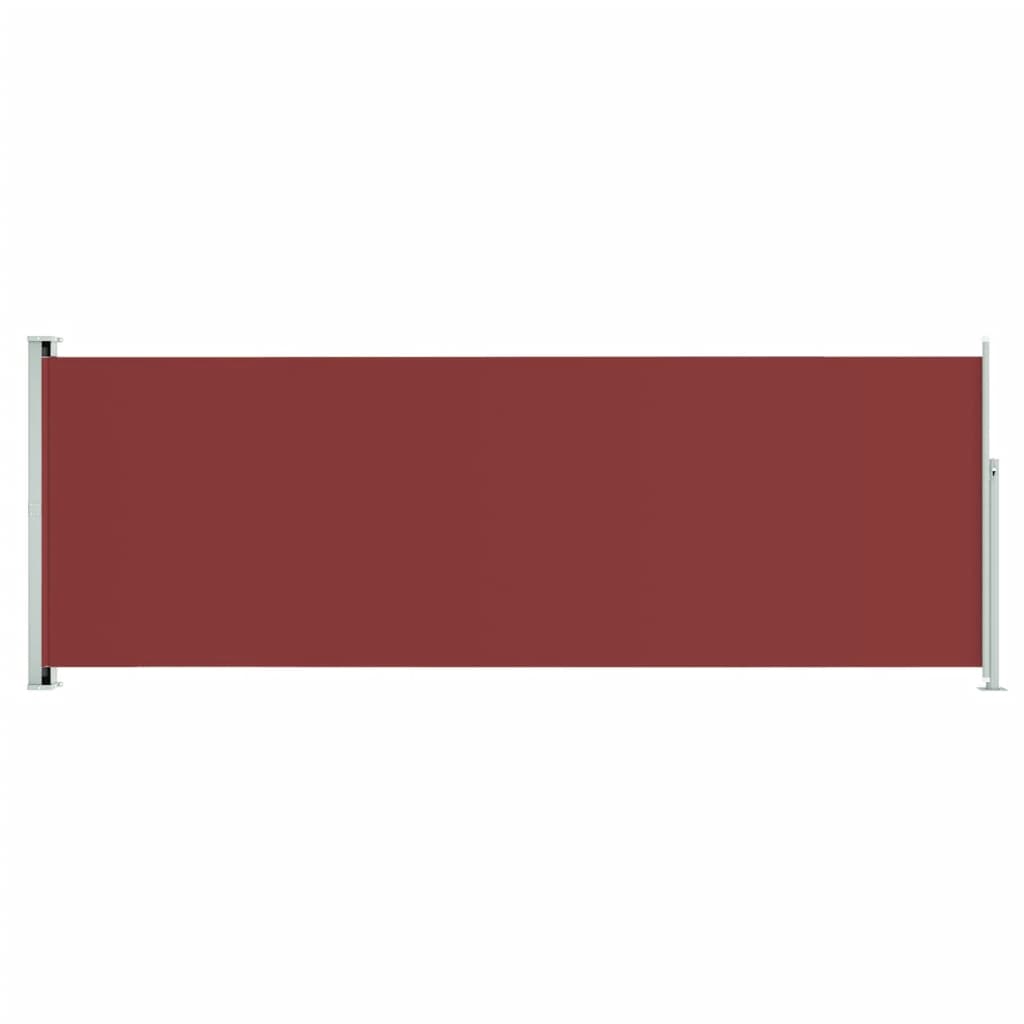 Tenda Laterale Retrattile per Patio 220x600 cm Rossa