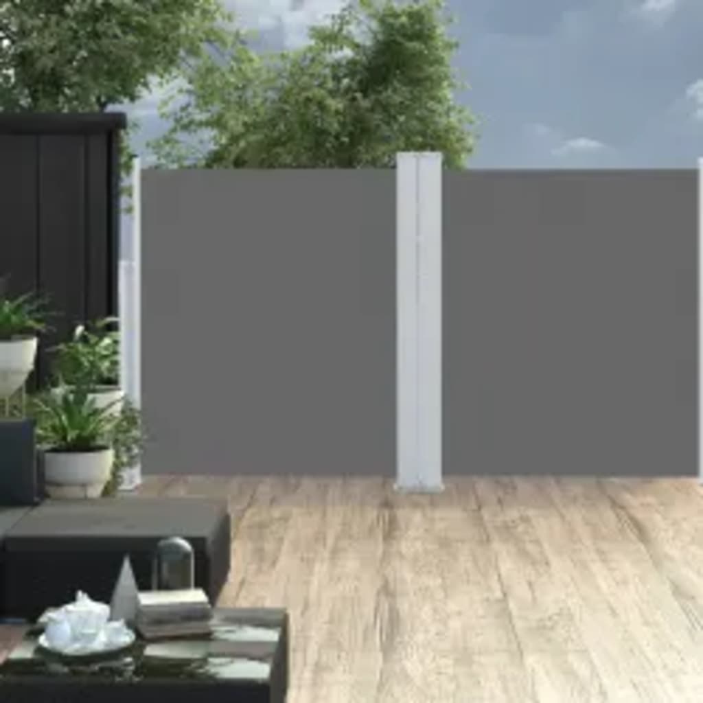 Tenda da Sole Laterale Retrattile Antracite 160x600 cm
