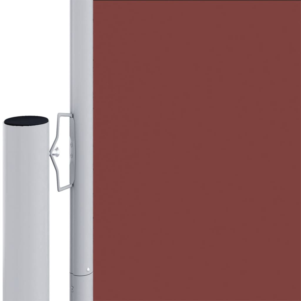 Tenda da Sole Laterale Retrattile Marrone 160x600 cm