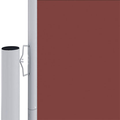 Tenda da Sole Laterale Retrattile Marrone 160x600 cm