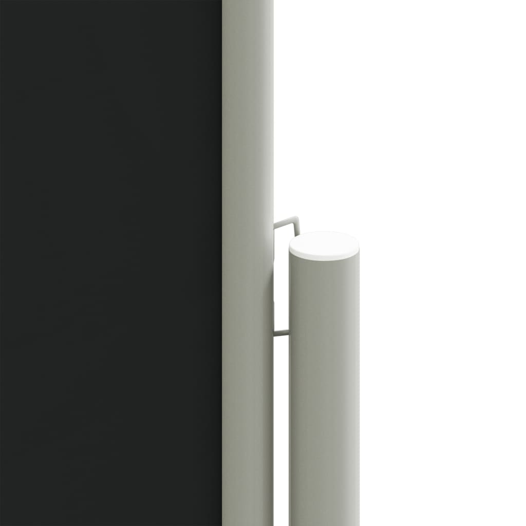Tenda da Sole Laterale Retrattile Nera 140x1200 cm