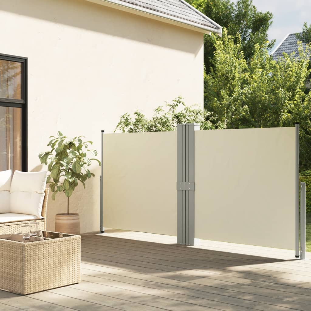 Tenda da Sole Laterale Retrattile Crema 140x1200 cm