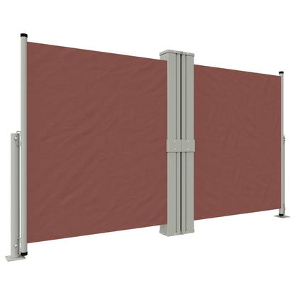Tenda Laterale Retrattile Marrone 140x1200 cm